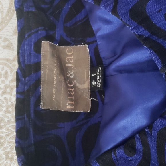 Mac & Jac blue black jacket. Size L fits like M. - Picture 2 of 4